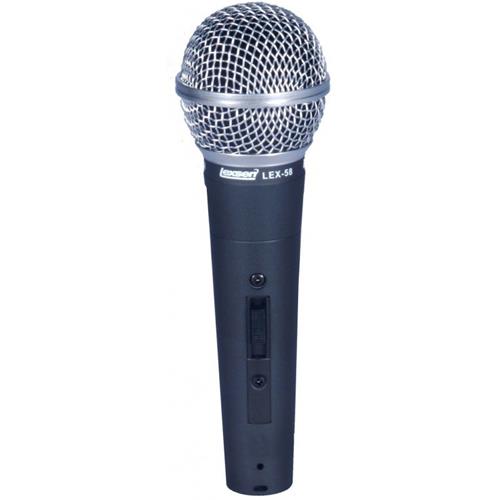 Microfono Profesional Dinamico Vocal Lexsen Lex58 con Cable y Funda