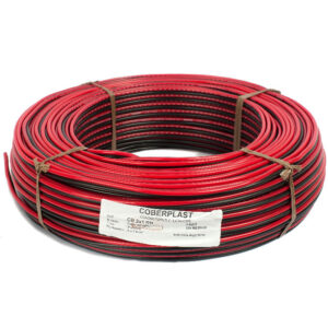 Rollo Cable Bafle 2X1 Rojo/Negro 100 Metros