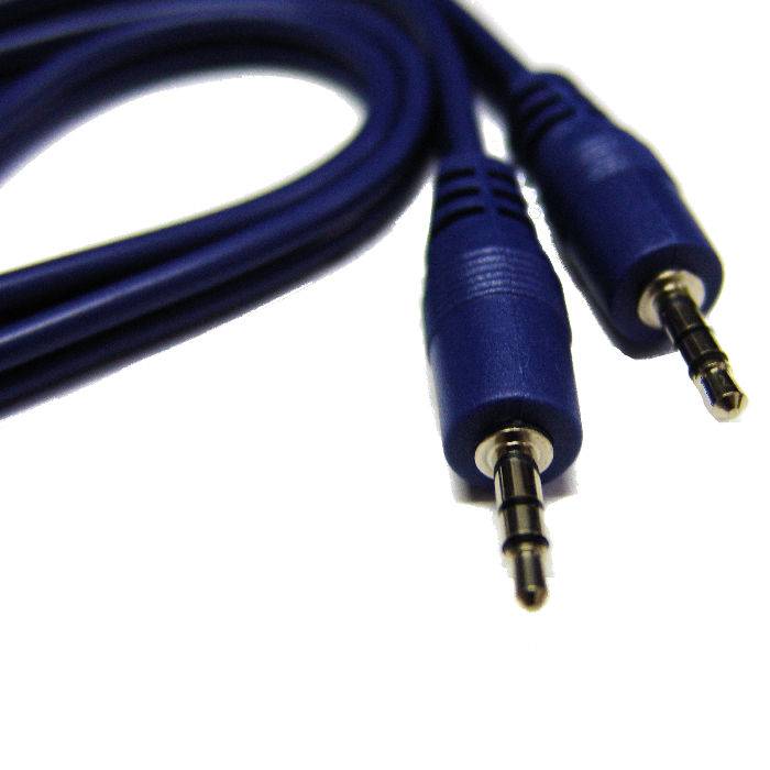 Cable Armado Artekit Linea Blue De 3.5St X 3.5St Rca 2Mts