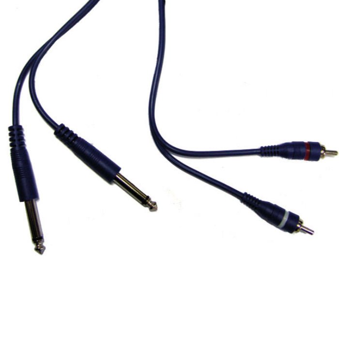 Cable Armado Artekit Linea Blue Doble 6.5M X 2Rca 0.90Mts