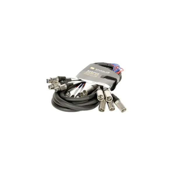 Snake XLR-3 hembra a macho Stagelab SNK-8XLR-6M