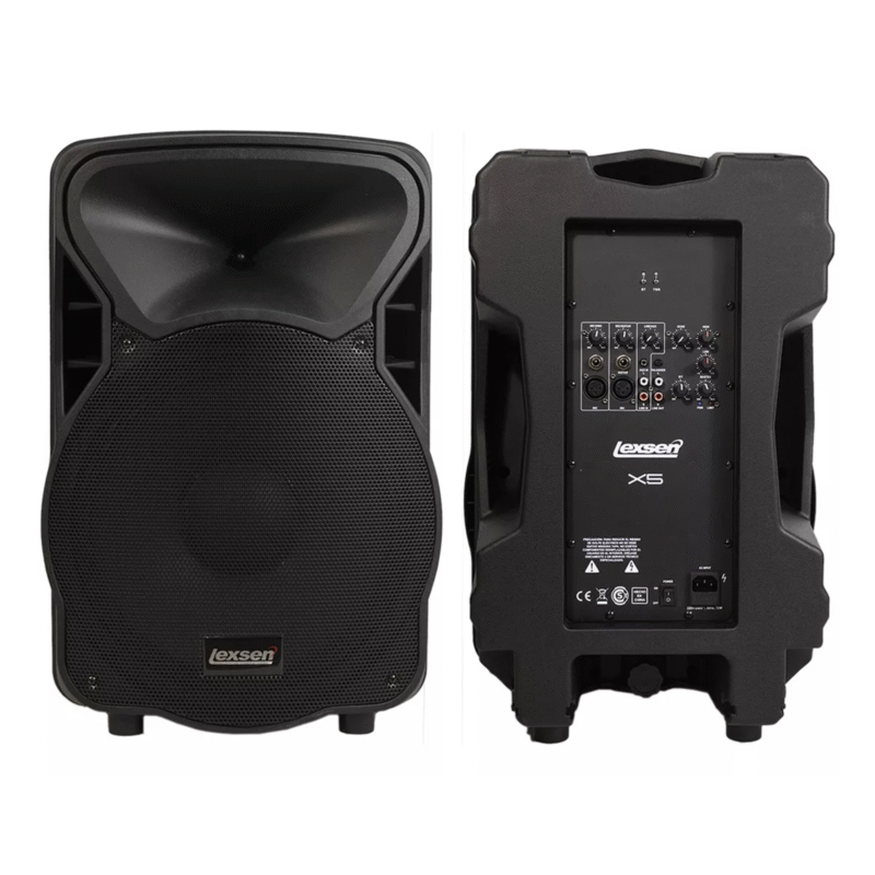Bafle Potenciado 15" Inyectado 150W Rms Bluetooth 2 Canales Lexsen X5