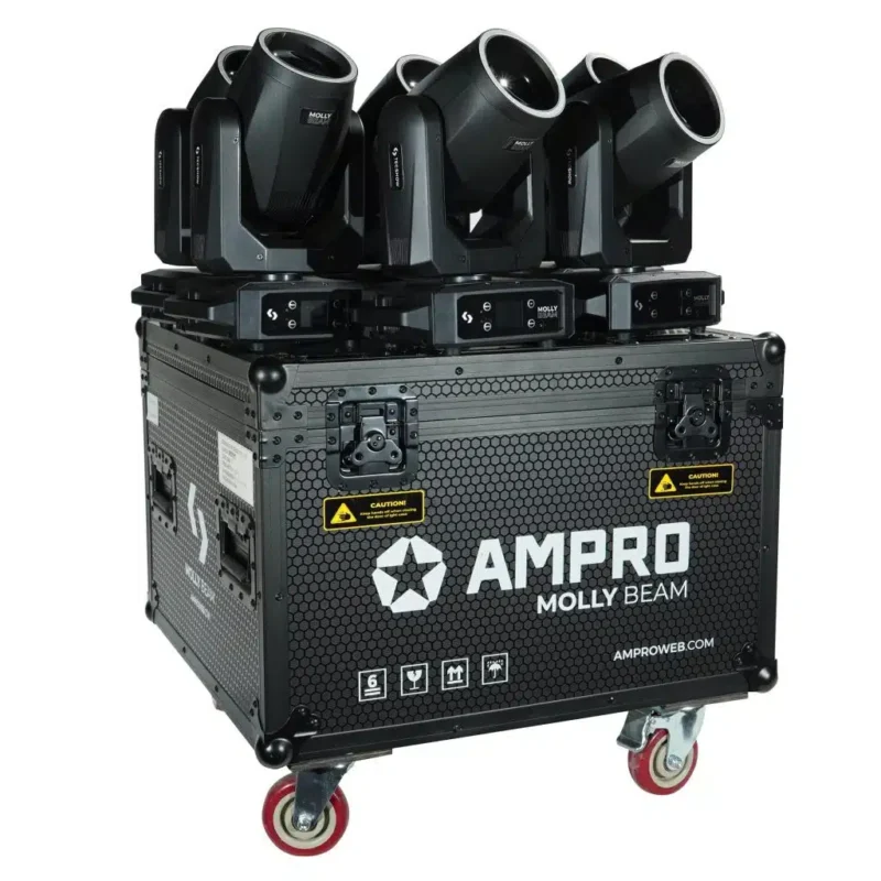 Kit de 6 cabezales móviles beam compactos Tecshow Lighting Molly Beam Kit