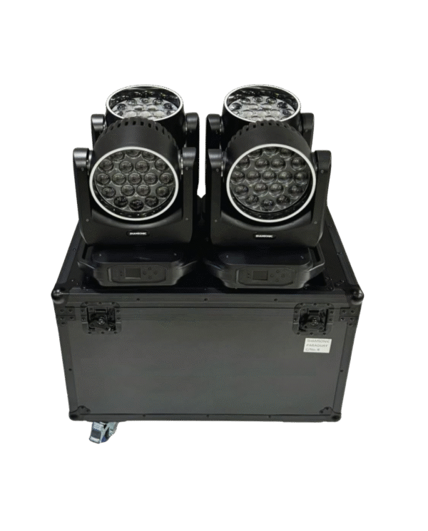 Cabezal Movil Wash Con Aro Led Mac Aura 19 Leds 15 Watts Kit 4U