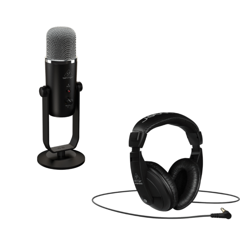 Pack Behringer Microfono BigFoot Auriculares HPM1000-BK