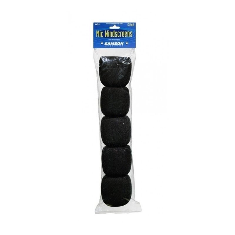 Pack de 5 paravientos para micrófonos vocales Samson WS1