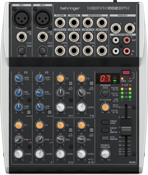 Consola Analoga 10 Canales Behringer Xenyx 1002SFX