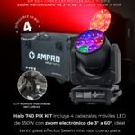 Cabezal móvil LED Tecshow Halo 740 Pix Kit 4U