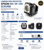 Lampara P/ Proyector Epson S9 X9 S10 X10 W10 H369a Elplp58 - Imagen 7