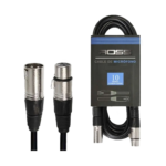 Ross C-CC-10M Cable Micrófono XLR - XLR 10 mts balanceado Conector Metalico