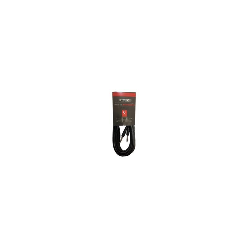 Ross CP-PP-6M Cable Plug-Plug 6 mts Para instrumentos Conector plastico TRS cable Mono