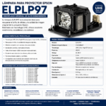 Lampara Para Proyector Epson V13h010l97 Elplp97 - Imagen 2