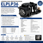 Lampara Para Proyector Epson S4 Emp S42 Elplp36 - Imagen 4