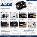 Lampara Para Proyector Epson S4 Emp S42 Elplp36 - Imagen 5