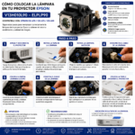 Lampara Para Proyector V13h010l90 Elplp90 Cb-670 675 680 - Imagen 3