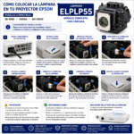 Lampara Para Proyector Epson Eb W8d H355a Eh Dm30 Elplp55 - Imagen 5