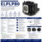 Lampara Proyector Epson Elplp80 - Imagen 2