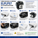 Lampara Para Proyector Epson Eb-440w Eb 450w Eb 460w Elplp57 - Imagen 4