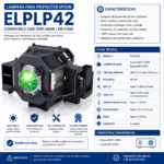 Lámpara Para Proyector Epson Elplp42 Emp-400w Eb-410w - Imagen 4