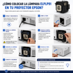 Lampara Para Proyector Epson 695wi 685wi 675wi Elplp91 - Imagen 6