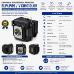 Lámpara De Repuesto Para Proyector Elplp89 /v13h010l89 - Imagen 7