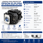 Lampara Para Proyector Epson 3lcd60 Movimate 60 62 Elplp56 - Imagen 6