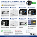Lampara Para Proyector Epson 3lcd60 Movimate 60 62 Elplp56 - Imagen 7