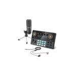 Maono AU-AM200S1 Kit Podcast AM200S1 Mixer AM200 Microfono Condenser PM360 Tripode de mesa Auriculares In Ear