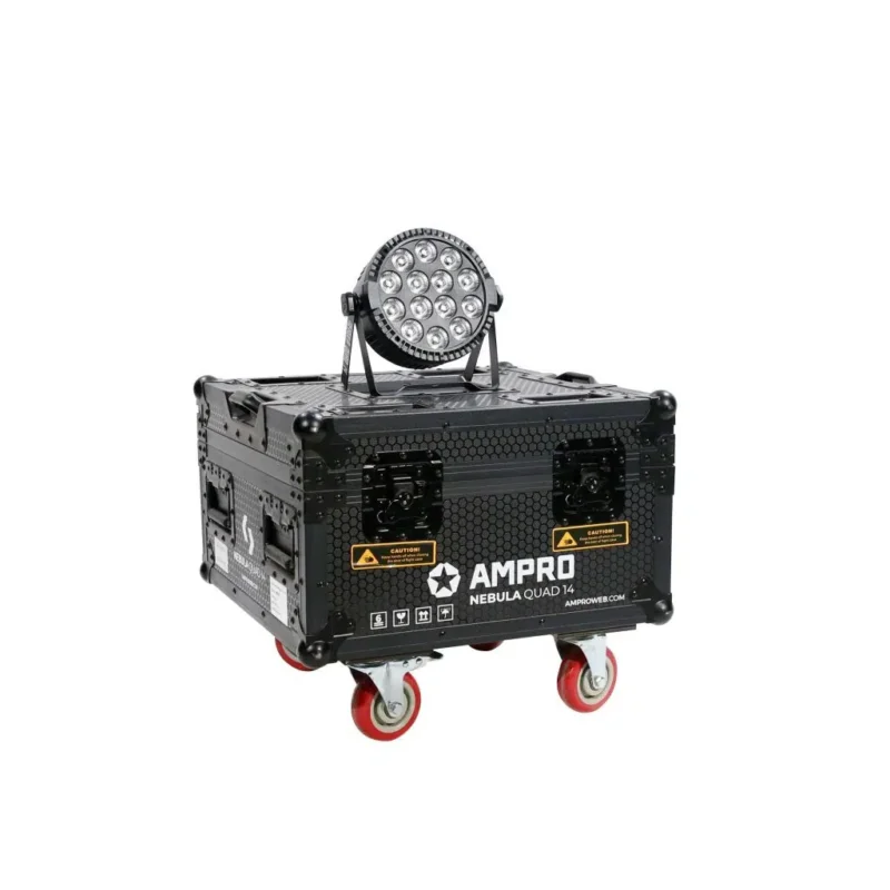 Bañador LED compacto – 14 LEDs 4-en-1 de 6W Tecshow Nebula Quad 14 KIT